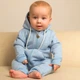 Комбінезон ромпер для немовлят тринітка з начосом Trendy Tot 03-01296 блакитний 68 см (6 мiс.) - зображення 1