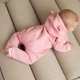 Комбінезон ромпер для немовлят тринитка з начосом Trendy Tot 03-01296 рожевий 74 см (9 мiс.) - зображення 2