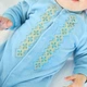 Велюровий чоловічок вишиванка для немовлят Trendy Tot 03-01527 блакитний 68 см (6 мiс.) - изображение 6