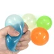Липкие шары Globbles светящиеся 4 шт. Игрушка-антистресс 4.5 см - изображение 1