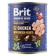 Влажный корм Brit Premium by Nature для собак, курица с куриным сердцем, 800 г - изображение 1