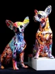 Статуэтка Чихуахуа аквапечать. Фигурка для интерьера Chihuahua 15*13*26 см - изображение 5