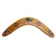Дерев'яний бумеранг. Бумеранг з липи. Бумеранг розписний. Wooden boomerang - зображення 1