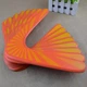Дерев'яний бумеранг. Бумеранг із липи. Помаранчевий бумеранг. Wooden boomerang - зображення 4