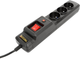 Listwa zasilająca Accura Premium Sagitta 3 m 3 gniazda Black (ACC4013) - obraz 1