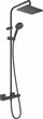 Душова система hansgrohe Vernis Shape Showerpipe 230 1jet з термостатом 26286670 чорний матовий - изображение 1