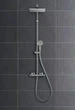 Душова система hansgrohe Vernis Shape Showerpipe 230 1jet з термостатом 26286670 чорний матовий - изображение 5