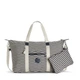 Сумка жіноча сіра текстильна Kipling BASIC PLUS CAPSULE / Striped Print K14783_20L - зображення 3