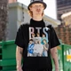 Футболка унісекс BTS (Band Poster) 2XL чорний - изображение 1