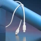 Кабель USB Borofone BX113 Silicone, Type-C to Type-C, 60W, 1m, Белый - изображение 4