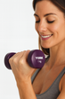 Гантели для фитнеса виниловые круглые York Fitness 2х1кг фиолетовый - изображение 4