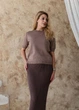Женская футболка вязаная ART KNIT тауп, XL 040604 - изображение 1