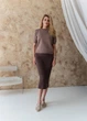 Женская футболка вязаная ART KNIT тауп, XL 040604 - изображение 3