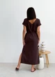 Платье женское свободного кроя ART KNIT шоколад Маргарет, XL 036882 - изображение 11
