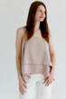 Топ з воланами тауп ART KNIT Fashion, One Size 040445 - зображення 2