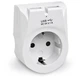 Сетевое зарядное устройство с розеткой REAL-EL CS-25 (2USB, 2.1A) White - изображение 1