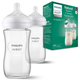 Zestaw szklanych butelek Philips Avent Natural Response 1 m+ SCY933/02 240 ml 2 szt (8710103990796) - obraz 1