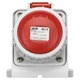 Розетка настінна 32А, 380V, 2P+T, IP67, IDE (3824) - зображення 2