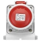 Розетка настінна 16А, 380V, 2P+E, IP67, IDE (3821) - зображення 2