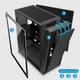 Корпус для игрового ПК Marvo CA-123 (Mid Tower корпус, ATX, Micro ATX, Mini-ITX, 2×3.5” HDD, 3×2.5” SSD) - Черный - изображение 3