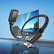 Кабель Hoco US13 (HDMI-подовжувач, HDMI male to HDMI female, 4K, 60 Гц, довжина кабелю 1 метр) - Чорний - зображення 2