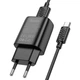 Мережевий зарядний пристрій Hoco C134A Solid 12 Вт USB-A з кабелем Type-C чорний - изображение 4