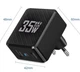 Бічний настінний Зарядний пристрій Блок живлення для телефону BK306 35W USB QC3 + Type-C Зарядка для Samsung, iPhone, Xiaomi, Redmi, Huawei, Realme Придиванний Black - зображення 8