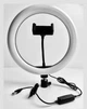 Світлодіодне селфі кільце з тримачем для телефону Selfie Ring Light LL666 26 см 3 режими - зображення 3