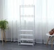 Напольная вешалка для одежды с полками и крючками 154×60×29,5 см белая - изображение 2