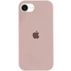 Чохол Silicone Premium case з захистом камери для iPhone 16e та iPhone 17e Full Camera Protective pink sand 0941 - зображення 2