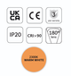 Profesjonalna tasma LED MW Lighting UQS COB 8 W/m 24V 320LED 2300K CRI90 IP20 50m (5902135159637) - obraz 4