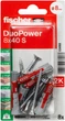 Дюбель Fischer DuoPower 8 х 40 мм S с шурупом 8 шт (534998) - изображение 2