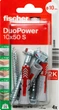 Дюбель Fischer DuoPower 10 х 50 мм S с шурупом 4 шт (534999) - изображение 2