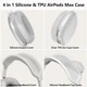 Чехол для Apple Airpods Max 2 / Airpods Max Ear Cups/Ear Pad/Headband Cover Transparent (ARS86795) - изображение 4