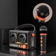 Bluetooth колонка QD03 Transparent із мікрофоном Black - зображення 5
