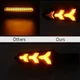 Динамические LED поворотники LAMB (гибкие, с габаритами, 2 шт, жёлтые, 12V, IP67) - изображение 5