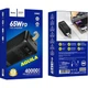 УМБ Powerbank Hoco DB82 Aquila 40000mAh 65W Black - зображення 5