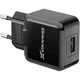 Мережевий зарядний пристрій Grand-X (1xUSB 5В/2.1А) Black (CH-03B) - зображення 1