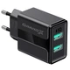 Сетевое зарядное устройство Grand-X CH-15B (2xUSB 2.1A) Black - изображение 1
