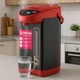 Термопот электрический Hoffmans HM-2568 6.8л 1000Вт красный чайник термос с ручной помпой для дома и офиса - изображение 1