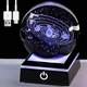 3D ночник хрустальный шар Солнечная система с USB ночной светильник для интерьера - зображення 1