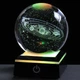 3D ночник хрустальный шар Солнечная система с USB ночной светильник для интерьера - зображення 5