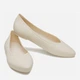 Женские балетки Crocs Brooklyn Pointed Flat Stucco 210169-160 38-39 (W8) 24 см Бежевые (196265769698) - изображение 3