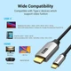 Відео Кабель Vention CRBBG Cotton Braided Type-C to HDMI 1.5m, Black - зображення 4