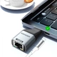 Адаптер Essager Type-C to RJ-45 1000 Mbit сірий для ноутбука та телефону, перехідник Тайп-С на мережевий кабель Ethernet LAN (EZJRJK-MJ0G-P) - зображення 4