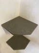 Набор полок угловых Marstone настенных скрытого монтажа из камня размер 250*250мм тёмно-серый 2шт - изображение 2