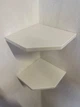 Набор полок угловых Marstone настенных скрытого монтажа из камня размер 250*250мм светло-серый 2шт - изображение 3