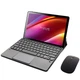 Клавиатура-подставка беспроводная Smart Keyboard + Мышка для Pixus Loga Ukr+Eng Black - изображение 1