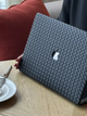 Чехол Woven Leather HardShell для Macbook Air 13.6 M2/M3 Black - изображение 8