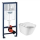 Комплект инсталляции Grohe Rapid SL 3в1 и подвесного унитаза с крышкой Roca GAP Rimless (38772001/A34H47C000) - изображение 1
